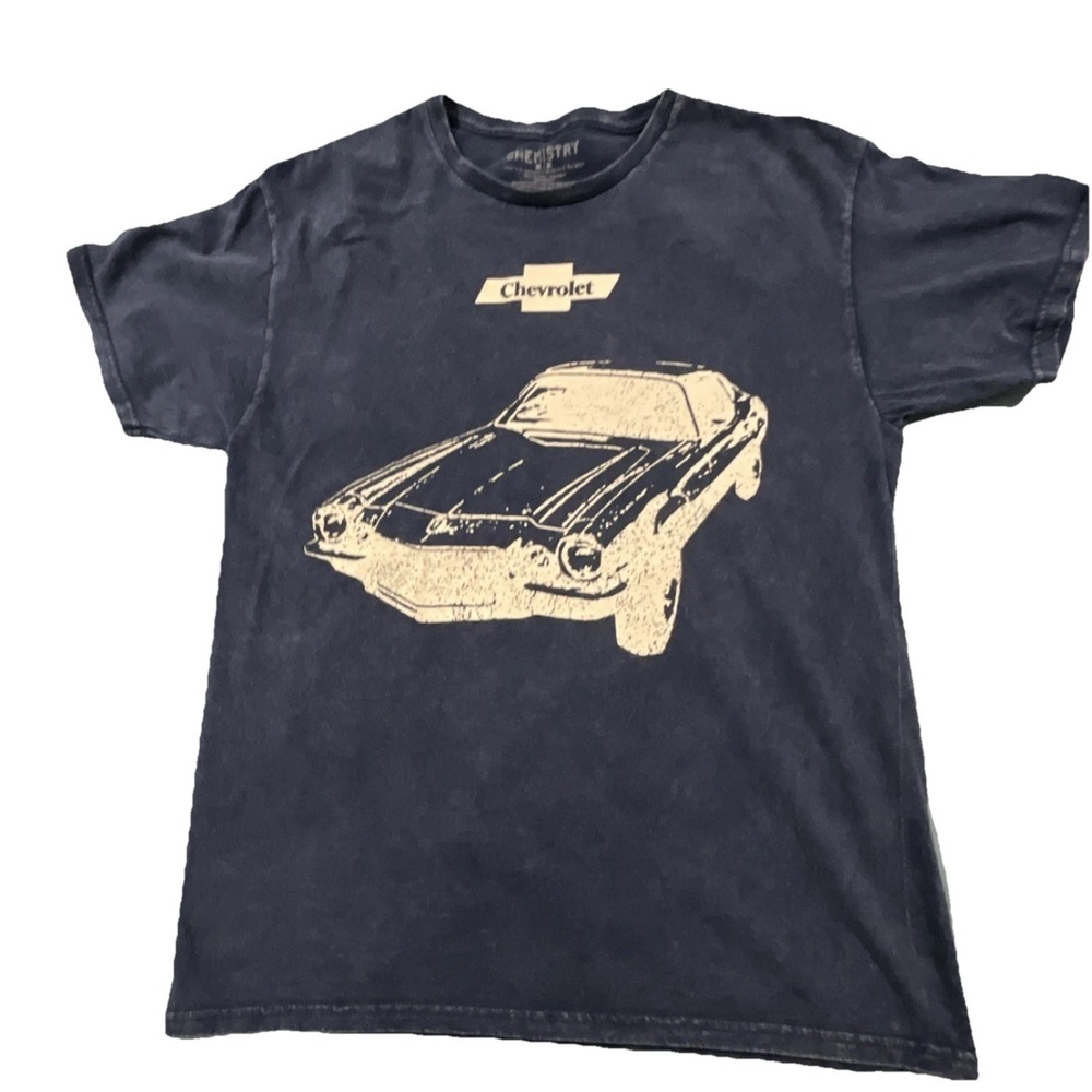 Chemistry Chevrolet Camaro Graphic Navy Blue Men's T-Shirt Size M